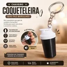Mini Coqueteleira Chaveiro Academia Fitness Lembrancinha