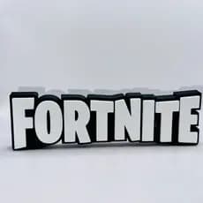 Fortnite Placa Decorativa 16cm Logo Letreiro Decoração