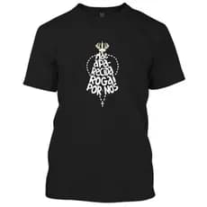Camiseta Catolica nossa senhora aparecida roguai por nós Deus Jesus