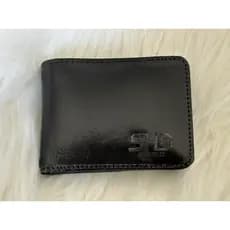 Carteira Masculina Couro Com fecho de Botão e Porta Cartão