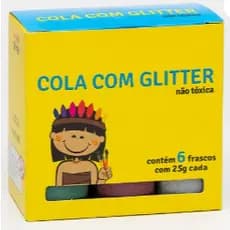 COLA GLITTER C/6 CORES PIRATININGA
