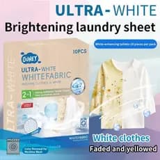 Tinta De Tecido Branco Para Roupas , 10 Folhas , Abrilhantador Natural , Tintura Branca , Clareamento , De Lavanderia Mu