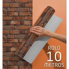 Papel de Parede Adesivo Tijolinho para Cozinha, Sala, quarto Autocolante
