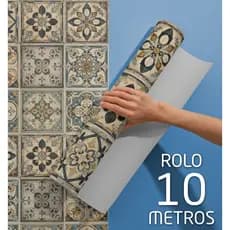 Papel de Parede Adesivo Azulejo para Quarto Cozinha Sala Autocolante