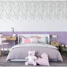Papel de Parede Adesivo Autocolante  Salgueiro com ripado, quarto de bebê 2.70x50