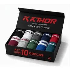 Kit 10  Cuecas Boxer Masculinas Microfibra Com Forro De Algodão