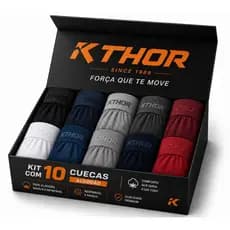 Kit 10 Cuecas Algodão KTHOR