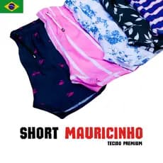Bermuda Masculina Estampado Estilo Mauricinho Casual Verão Tecido Premium
