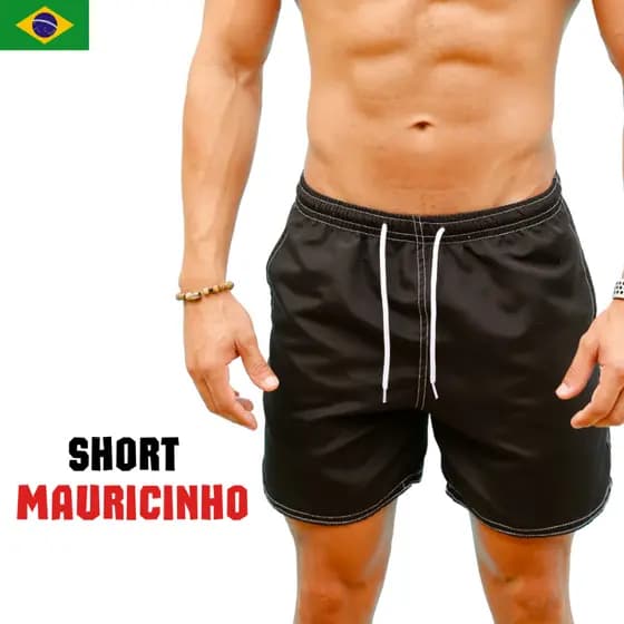 Short Masculino Tactel Tecido Liso 2C