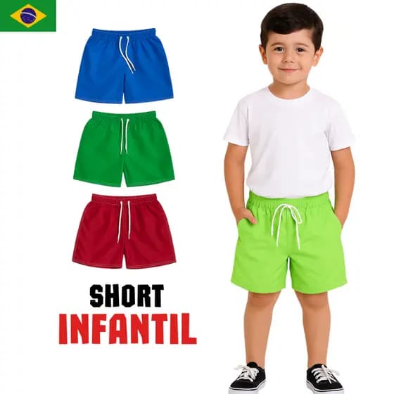 Bermuda Tactel Premium Infantil