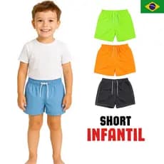 Bermuda Masculina Infantil Tactel Premium