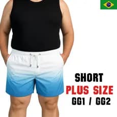 Bermuda PLUS SIZE Masculina Conforto Qualidade Secagem Rápida Tactel Premium