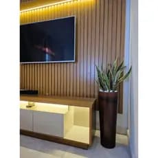 vaso grande para plantas decorativo polietileno 71CM ,coluna Ibiza linha lisa e marmorizada
