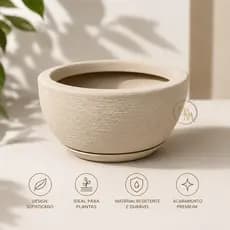 Vaso para plantas Bacia texturizada N°1 Plantas ,Jardim Decorar