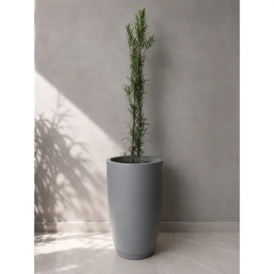Vaso Planta Vaso Decorativo Cone Polietileno 48cm Jardim Sala Varanda Área Gourmet Escritório Paisagismo Luxo