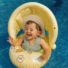 Boia Capivara com Cobertura Removível para Crianças – Piscina, Conforto e Segurança