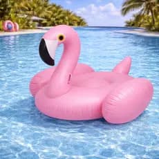 Boia Inflável Flamingo Rosa Gigante 150x105cm Piscina Verão Adulto Infantil