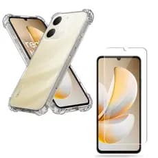 Capa Capinha Anti Impacto + Película 3D 9D Priv Para Realme C51, C53, C55, C61, C63, C73, C75, Note 50, Note 60, Note 70