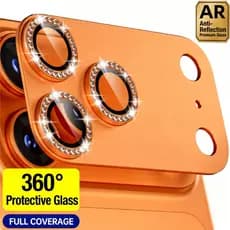 Película Protetora de lente de câmera Inteira Com Brilho para iPhone 17 Pro / iPhone 17 Pro Max