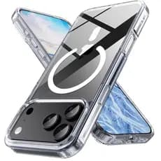 Capa Capinha Clear Anti Amarelamento Magnética Para iPhone 17, 17 Air, 17 Pro, 17 Pro Max