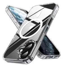 Capa Capinha Clear Anti Amarelamento Magnética Para iPhone 11, 12, 13, 14, 15, 16, 17 Pro Max