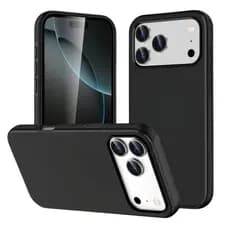 Capa Capinha Preta Aveludada Para iPhone 17, 17 Air, 17 Pro, 17 Pro Max