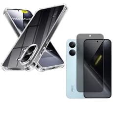 Capa capinha Anti Impacto + Película 3d 9d Priva Para Poco X8 Pro / X8 Pro Max