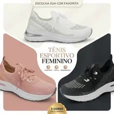 Tênis Feminino Casual Esportivo Meia Conforto Premium Para Academia Treino E Caminhadas Leves