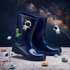 Galocha Astronauta Infantil Kidstep Impermeável