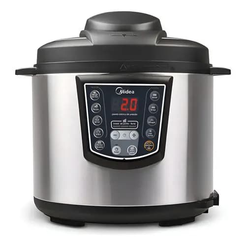 Panela de Pressão Elétrica Midea 6L Digital Inox 220V