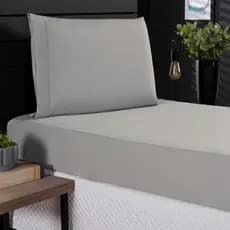 Jogo de Cama Solteiro 400 Fios Percal 02 Pçs Com Barra, Antiácaro, Anti-pilling com Toque Macio
