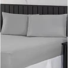 Jogo de Cama Casal 400 Fios Percal 03 Pçs com Barra, Antiácaro, Antipilling e Toque Macio