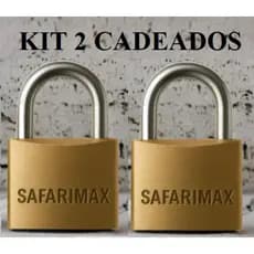 Kit 2 Cadeado Tetra Reforçado com 3 Chaves 40mm