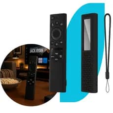 Capa de Controle Remoto TV Samsung 2022 TM2180Eco BN59 Smart TV Solar Proteção Anti-Choque Antiderrapante Preto