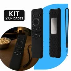 Kit Capa De Controle Remoto De Silicone Para TV Proteção Anti-Choque Antiderrapante flexivel lavavel
