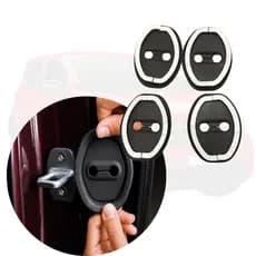 Kit 8 Amortecedor de Fechadura Borracha Protetor de Porta Do Carro Batente Anti Impacto Colisão Veicular Premium
