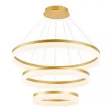 Pendente Lustre Sindora Dcd03005 Ø80cm Metal Acrílico 113w Cor Dourado/led