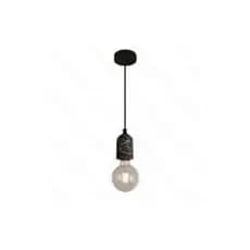 PENDENTE METAL + CONCRETOPEDRA 6×9CM 1L SINDORAovo led