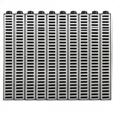 10 Ralo Linear 8x50cm Grelha + coletor para Garagem, corredor e Piscinas - 2026