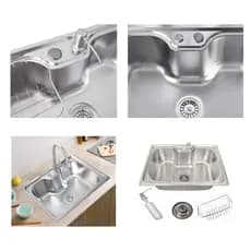 Cuba Premium para pia Cozinha Gourmet de Luxo com Acessórios em Aço Inox 304