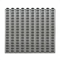 10 Unidades Ralo Linear Sifonado Grelha + coletor Plástico ABS 8x50cm para corredores e piscinas