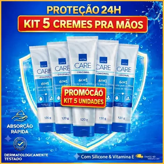 KIT AVON CARE LUVAS DE SILICONE 120G - ESCOLHA