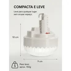 Luminária LED Recarregável Emergência Camping Portátil Prática COD XK-8030