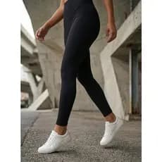 KIT2 Calça Legging Feminina Canelada Cintura Alta Academia Fitness Modela O Corpo COD S2