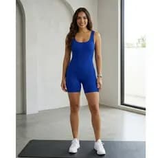 Macaquinho Canelado Fitness Feminino Academia Treino Casual Verão Confortável Modela o Corpo COD S1