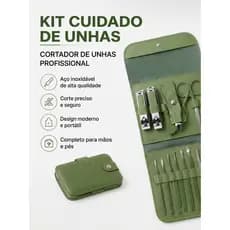 Kit Manicure Pedicure Completo Cortador de Unha Estojo COD ZJJ