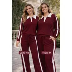 CONJUNTO PLUSH TAMIRES TEMDENCIA GOLA POLO NO TECIDO MOLETINHO PRIMIUM
