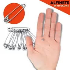 Alfinete de Segurança - Ouro/Prata - Pacote com 100/50 UN - Uso Doméstico e Artesanal - SHEFA!