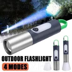 Lanterna Holofote Led Tática Recarregável Tipo-C Com Espelho ORIENTAL aaa