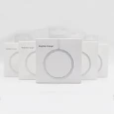 Carregador Sem Fio 15w Para iPhone Magnético Magsafe Tipo C De Carregamento Rápido Redondo